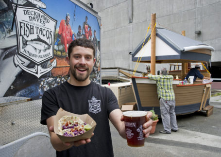 David McCasland hos opened his new business, Deckhand Dave's Wild Alaskan Fish Tacos, in Juneau.